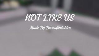 NOT LIKE US - Kendrick Lamar || A Roblox TSB Montage