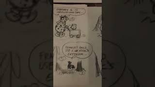 Rare Flintstones Original Drawings
