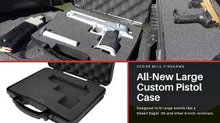 Cedar Mill Firearms All-New Airtight Large Hard Shell Custom Pistol Case with Pick & Pluck Foam