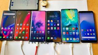 Epic Charge Test #3 - Mi 9T vs K20 Pro vs One Plus 7 Pro vs Realme X vs Mate 20 X vs Pixel 3a XL!