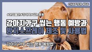 강아지가구 씹는 행동 예방과 방지스프레이 제조 및 사용법