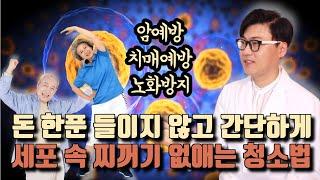 암 치매예방과 노화방지를 위해서 세포 속 쓰레기 청소하는 간단한  방법.