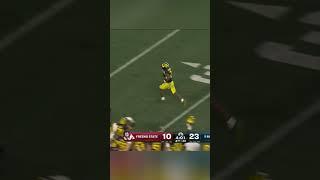 Will Johnson with the Pick-6 for Michigan! 〽️ #collegefootball #football #uofm