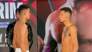 WATCH Diego Pacheco & Rodolfo Gomez Jr. intense stare down during face-off