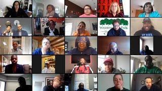 President Obama drops into a virtual meeting with community leaders from across Chicago