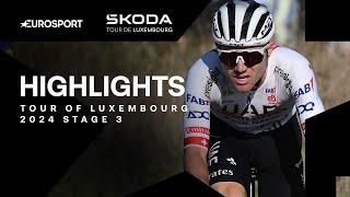 SENSATIONAL SOLO VICTORY  | Tour of Luxembourg Stage 3 Highlights | Eurosport Cycling