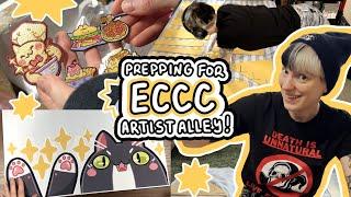 STUDIO VLOG  diy prep for artist alley | freelance illustrator | small business