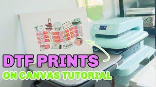 DTF PRINTING ON CANVAS TUTORIAL - so easy!