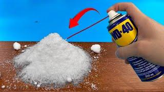 Mix wd 40 with salt You won't believe the incredible result | Do it in a minute