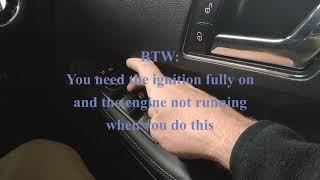 Mercedes Car Window Reset