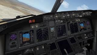 Example ILS approach in the ZiboMod 737-800x in X-Plane 11