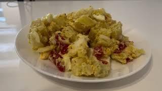 Homemade Vegetarian Potato Salad with Pickled Peppers | Samsung S24 Giveaway Entry