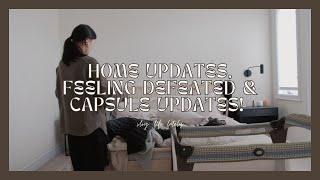 vlog: home updates, feeling defeated & capsule wardrobe updates