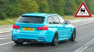 Cars Leaving Nürburgring Tankstelle in Rain! BMW M DRIFTS, 900HP Supra, 600LT, AMG GTR, G500 4x4..