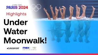 Team USA Perform to Michael Jackson's 'Smooth Criminal' ‍️ | Synchronised Swimming #Paris2024