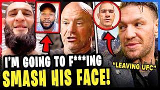 Khamzat THREATENS to "SMASH" Leon Edwards face! Conor McGregor LEAVING the UFC in 2025! Alex Pereira