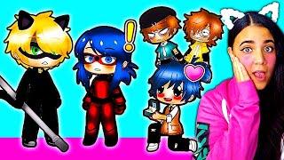 Miraculous Ladybug  Adrinette Locked In A Room With Marinette's Fanboys for 24 Hours | Gacha Club