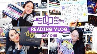 A SUCCESSFUL START TO THE READATHON | Reading Rush Day One Vlog