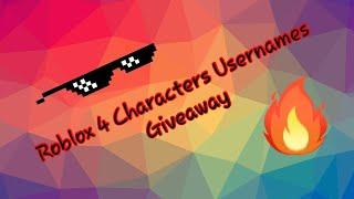 Roblox Rare Usernames Giveaway