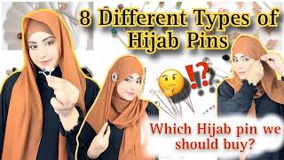 8 Difference Types of Hijab Pins| Hijab Pins| which Hijab Pin we should buy? #hijab #hijabpins