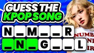 Guess the Song with Missing Letters!  Kpop Fans Quiz || KPOP QUIZ 2024