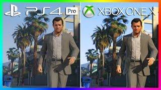 GTA 5 on Xbox One X VS PS4 Pro - Is It Worth The New Console Upgrade? (XBOX ONE X VS PS4 PRO)