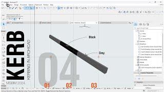 How To Create Kerbing with Two-Color in 3 Minutes in ArchiCAD