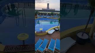 Morning View of Pool deck of Margaritaville Islander | Ultimate Guide from Boarding to tour end