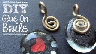 DIY Bails - How to Make Glue-on Bails for Scrabble Tile Pendants, etc