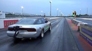 Custom Swapped 2JZ Nissan 240sx - 1/4 mile drag race