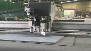 Dake Digital Knife Cutting Machine PET panel cutting video