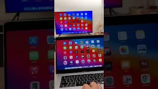 Apple Airplay With Samsung UHD Tv #macbook #airplay #shorts