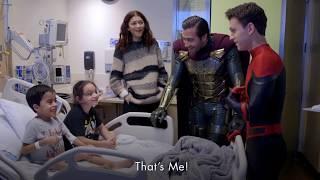 Spider-Man Cast Tom Holland, Zendaya, Jake Gyllenhaal Surprises Kids at Children's Hospital LA