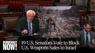 19 U.S. Senators Back Bernie Sanders's Bills to Block Arms Sales to Israel