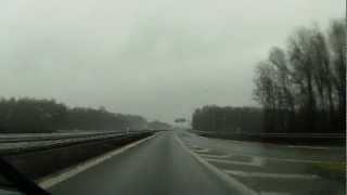 Aiptek X3 Test Autobahnfahrt bei Regen