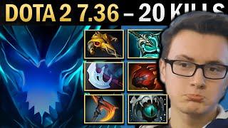 Terrorblade Gameplay Miracle with Tarrasque and 20 Kills - Dota 7.36