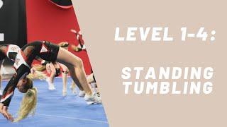 Level 1-4 progression: Standing Tumbling