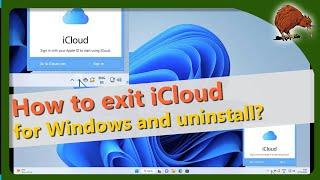 Terminate iCloud for Windows