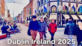 4k Dublin Ireland 2025 | Dublin City centre walking tour | Temple bar Dublin | uhd 60fps