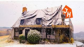 5 Months In: Paint Regrets, Snow, and No Roof | 500-Year-Old Cottage Ep 14