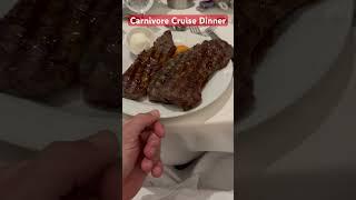 Carnivore Cruise Dinner #carnivore #carnivorediet #royalcaribbean #cruising