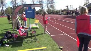 Long jump by Maris Eglitis M50 in Ogre master athletics open 13.05.2017