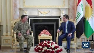 Major General Eric T. Hill meets Kurdistan Region PM Masrour Barzani