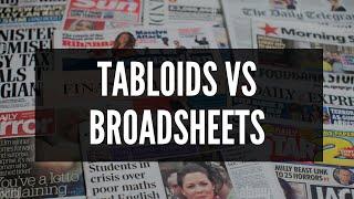 Tabloids versus Broadsheet Newspapers - BTEC Creative Media Unit 1 Media Representations Exam Theory