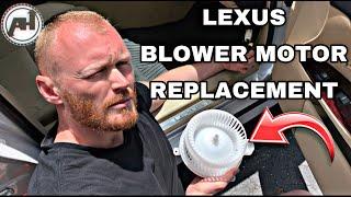 AC BLOWER MOTOR REPLACEMENT: Step by step install of Lexus IS350 blower fan.