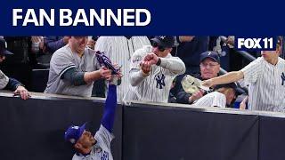 Yankee fans banned after World Series interference