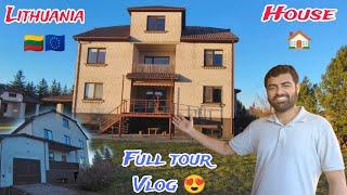 Lithuania House Tour Full Vlog in Hindi  | One Bed in Room 200€ per Month in Kansas Lithuania