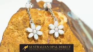 Gold Earrings, Green Earrings, Opal Stud Earrings - Australian Opal Direct | Worldwide Shipping