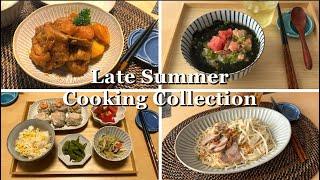 Home Cooking for Late Summer | cooking asmr, japanese cooking