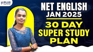 UGC NET English | Jan 2025 | 30 Day Super Study Plan